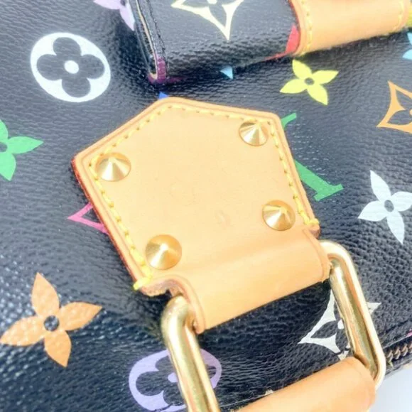 LOUIS VUITTON X TAKASHI MURAKAMI BLACK MONOGRAM MULTICOLOR SPEEDY 30 VINTAGE - Picture 13 of 13